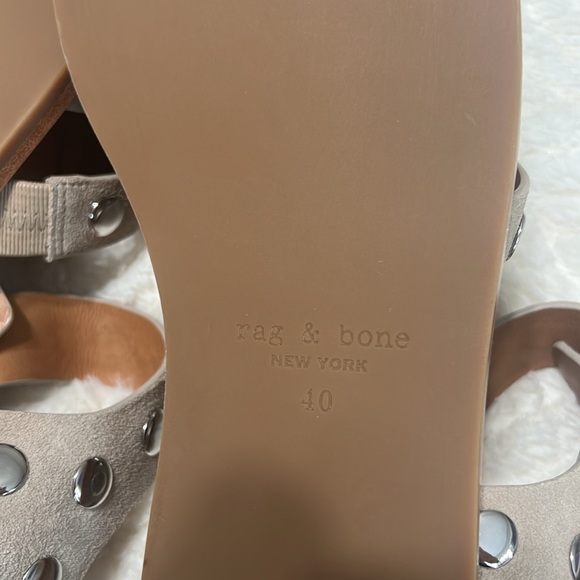Rag & Bone Beau Fisherman Leather Sandals Sz 40| New no Box - Picture 12 of 13